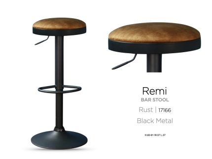 Remi Bar Stool Rust KD (Sold in two's)