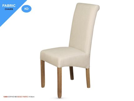 Sophie Dining Chair Beige Fabric  KD