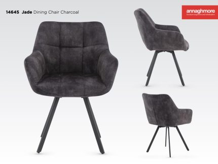 Jade Dining Chair KD - Charcoal