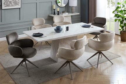 Apollo Dining Table Set with x 6 chairs