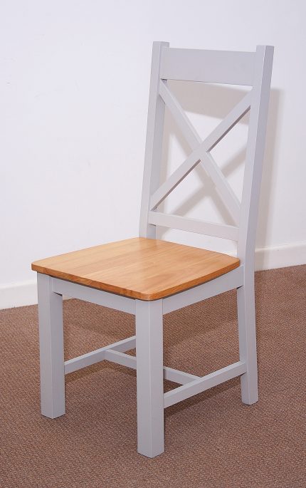 Rochester Chair - Grey & Oak or Cream & Oak