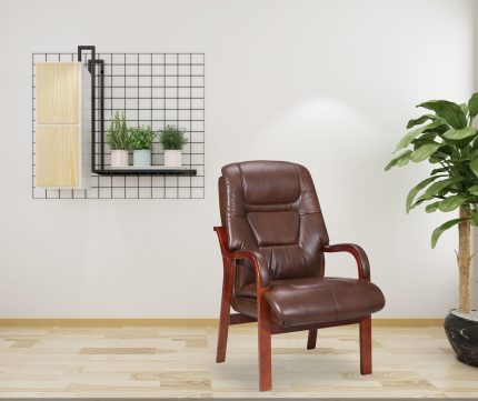 Vera Fireside Chair PU with wooden frame