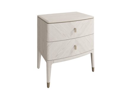 Diletta Bedside Table 2 Drawer - Stone