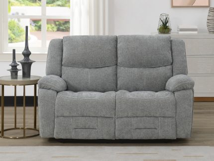 Weston 2 Seater Manual Recliner - Grey (Nett)