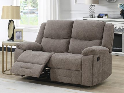 Weston 2 Seater Manual Recliner - Mocha (Nett)