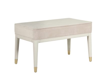 Diletta Dressing Stool - Stone Sand Velvet