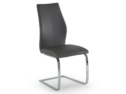 Elis Dining Chair - Chrome Leg Grey (2/Box)