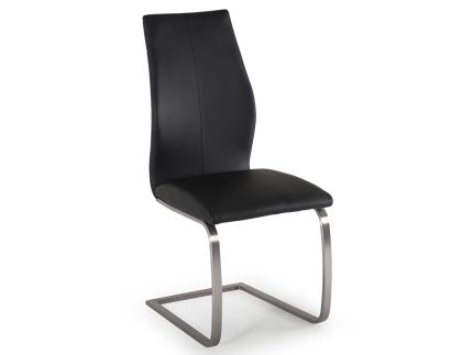 Irma Dining Chair - Brushed Steel Black (2/Box)