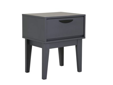 Luna Bedside Table  - Dark Grey