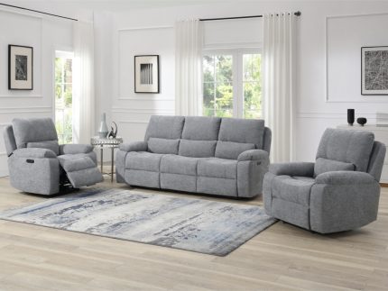Knightsbridge 3+1+1 Electric Suite - Granite