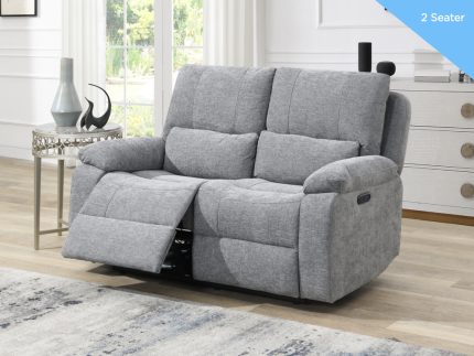 Knightsbridge 2 Seater Electric - Granite