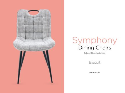 Symphony Dining Chair - Biscuit
