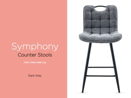 Symphony Counter Stool - Dark Grey