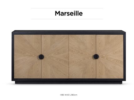 Marseille 4 Door Sideboard