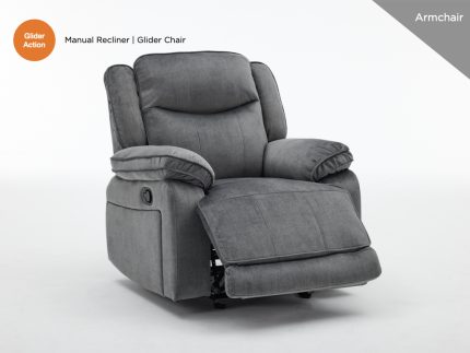 Clayton Glider Armchair - Grey