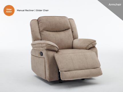 Clayton Glider Armchair - Light Brown