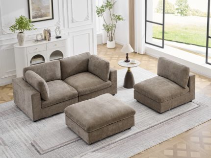 Haven Footstool - Hazelnut