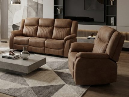 Darlington 3+1+1 Electric Suite - Tan