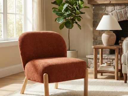Alana Accent Chair- Rust