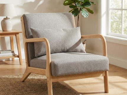 Hadley Accent Chair- Stone Linen