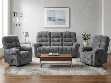 Cloud Recliner Suite 3+1+1 Manual - Graphite