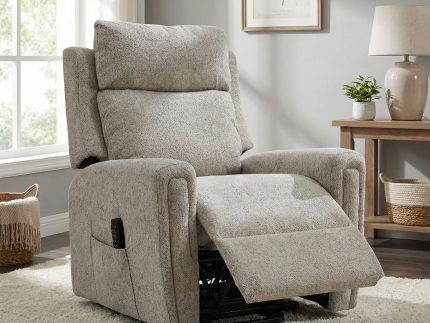 Mayfair Electric Lift & Tilt Chair Beige- Quad Motor
