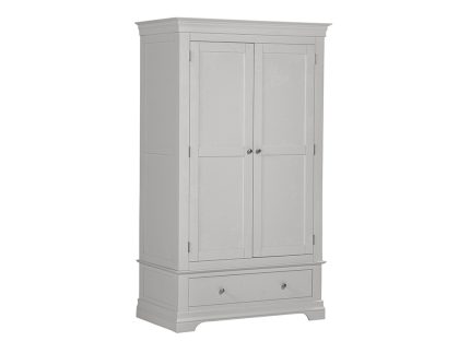 Bordeaux 2 Door Wardrobe - Pebble Grey