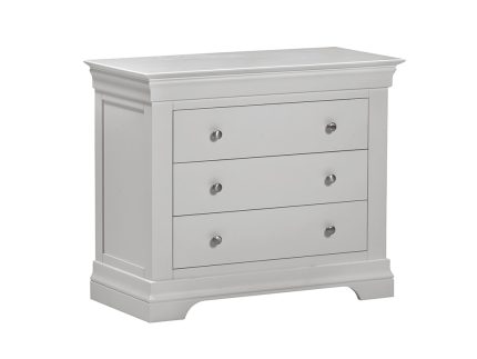 Bordeaux 3 Drawer Chest - Pebble Grey