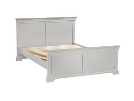 Bordeaux 5' Bed High Foot End - Pebble Grey