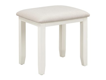 Bordeaux Dressing Table Stool - Ivory/Oat Fabric