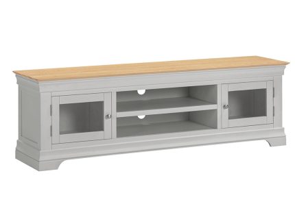 Bordeaux TV Stand - Pebble Grey/Oak