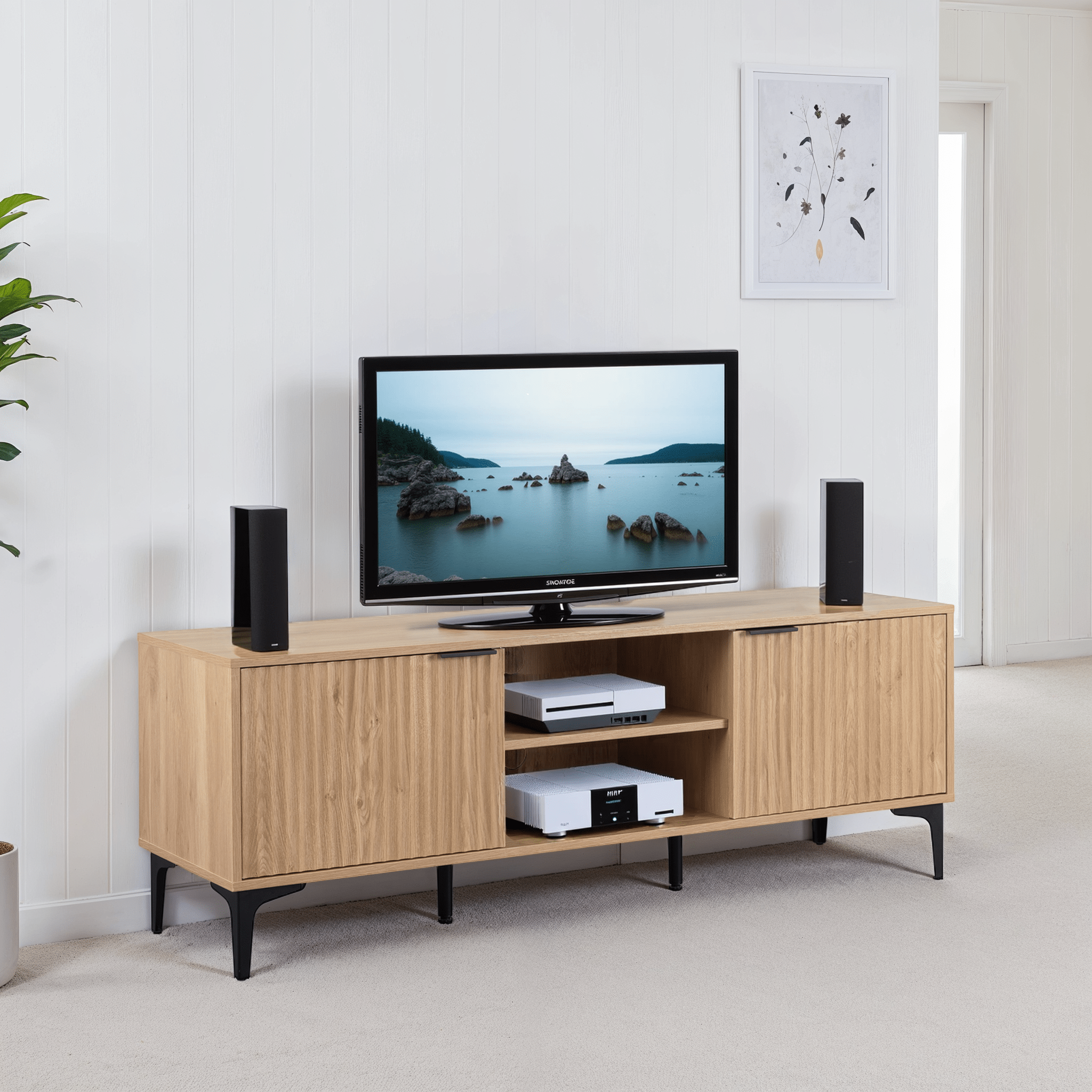 MIAMI-2-DOOR-TV-UNIT-OAK-EFFECTBLACK-2025-300-305-072-PR